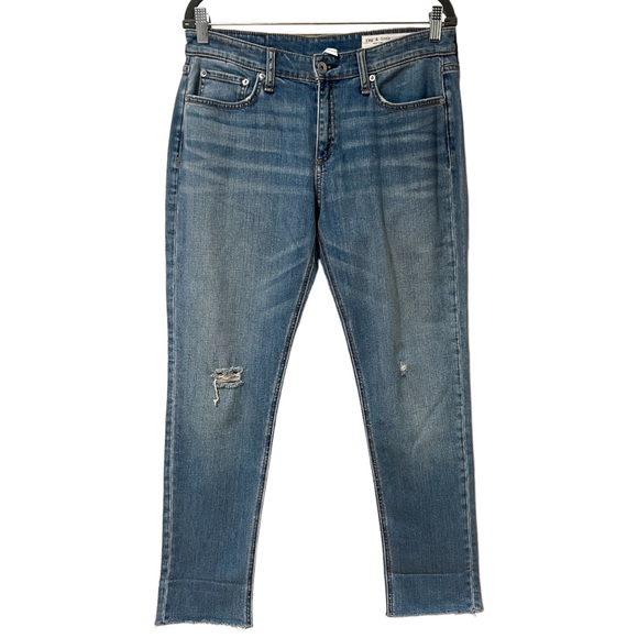 Rag & Bone Dre Low Rise Slim Boyfriend Jeans in Mick (29) - Picture 5 of 14